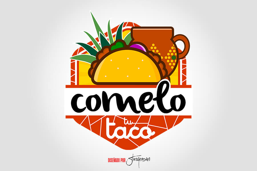 Diseño de Logotipo comelo tu taco - Studio StrigoiDan MX