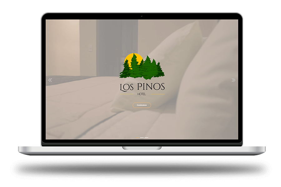 Sitio Web Los Pinos Hotel Laptop - Studio StrigoiDan MX